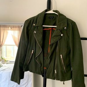 Olive Green Bomber Jacket